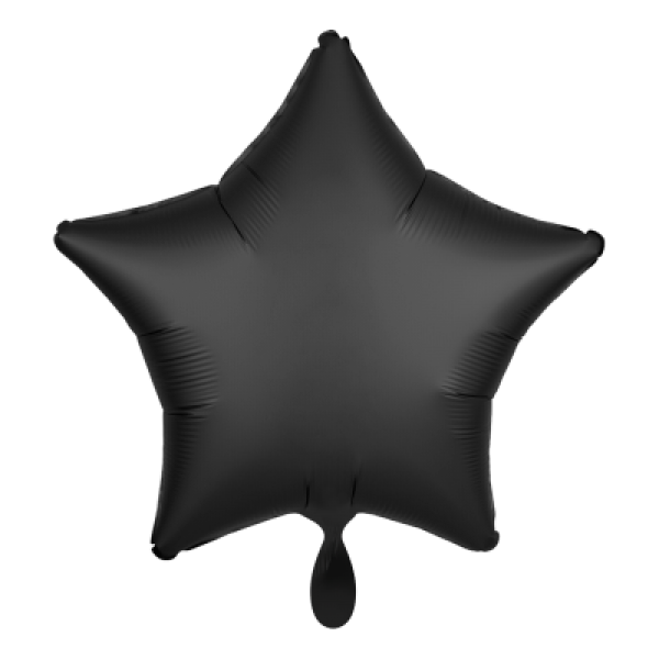 Folienballon Satin Schwarz 43cm